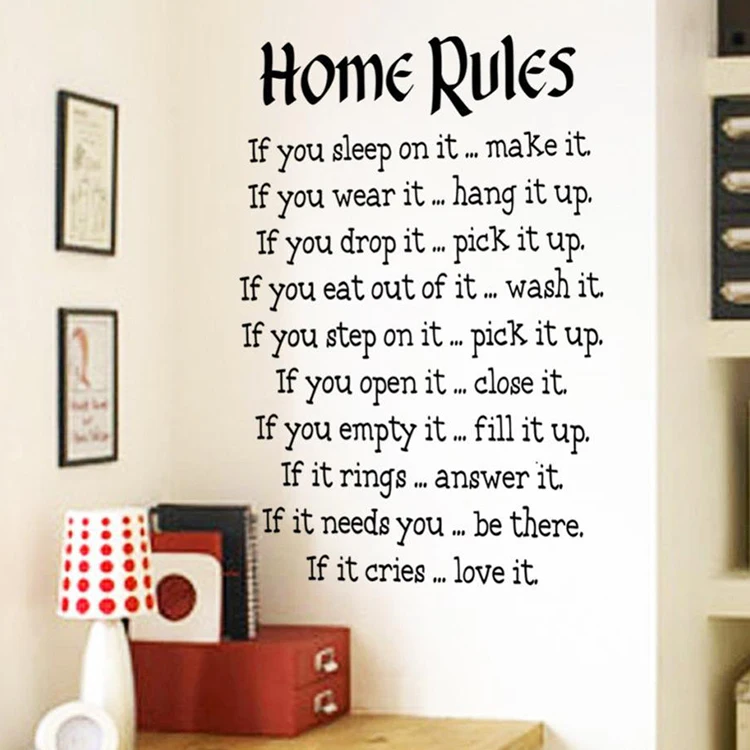 Kitchen Wall Stickers Home Decor, Dining & Cooking Quote Decal Heart Removable Vinyl Art Decoration