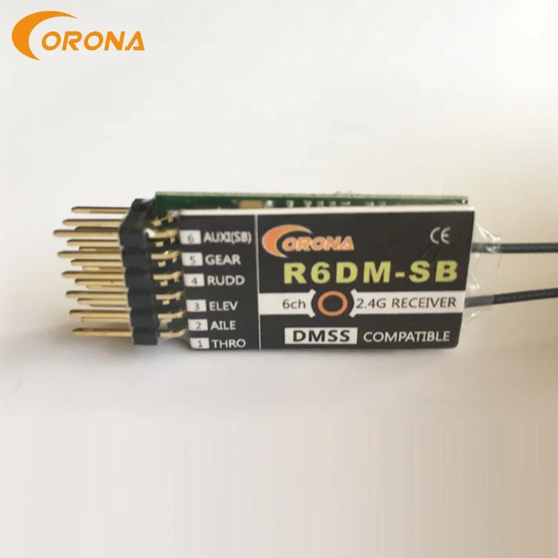 Corona R6DM-SB 2.4g 6ch radio controller transmitter and receiver for rc car