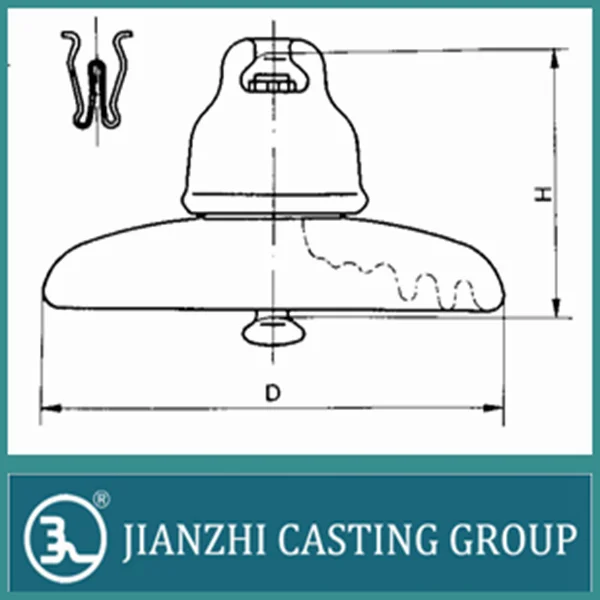 
120kn Ball and Socket cap for fog type suspension insulator 