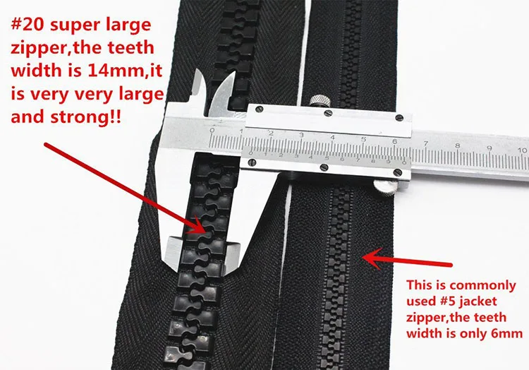 High Quality Economic Superior Large Plastic Zipper