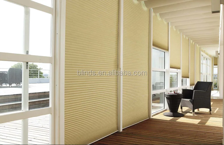 Electric/motor window honeycomb blinds,skylight indoor honeycomb blinds shade