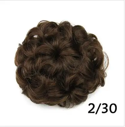 
ombre three tone highlight color synthetic clip bun pieces women hair accessories human hair wigs hair extension Wholesale price 
