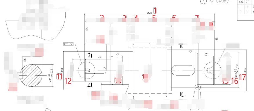 Precision Grade ISO 7 Alloy Steel Helical Gear Shaft