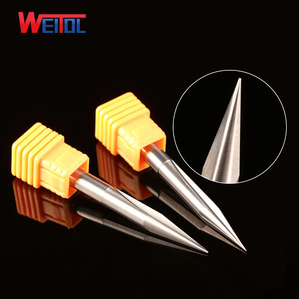 6mm CNC double flute straight engraving bits for MDF