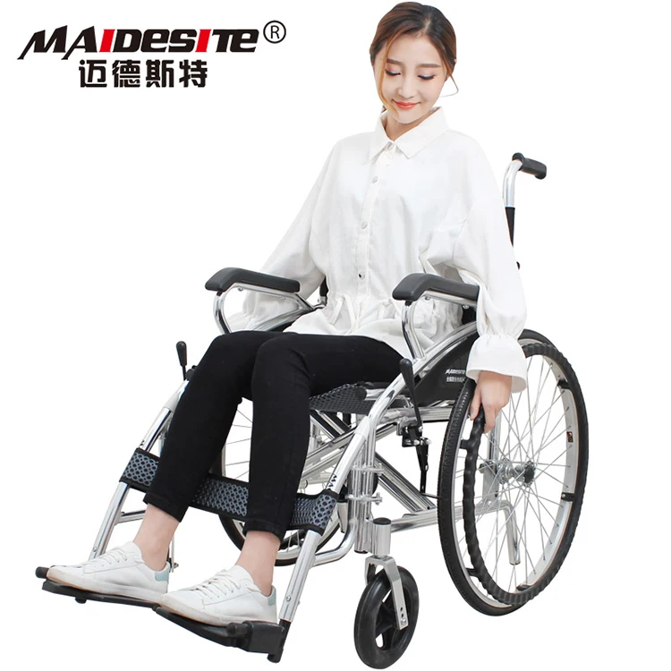 aluminum foldable handicapped manual wheelchair manufacturer