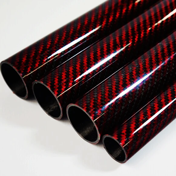 Pure Carbon Fiber Slanting Stripe Tube Twill Tube /Pipes For Professional Multicopter Quadcopter/Hexacopter/Octocopter