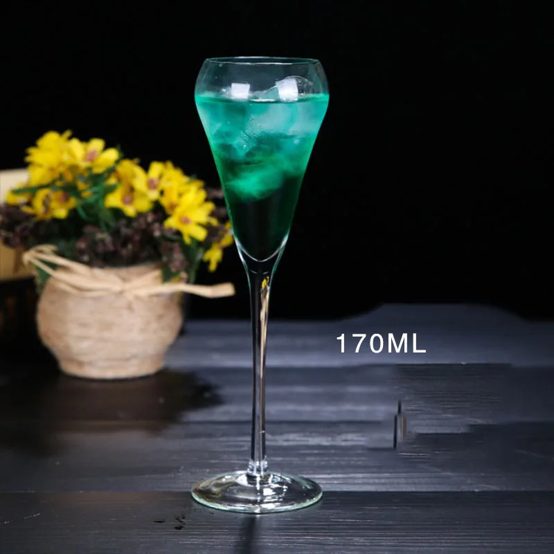 Manufacturer Custom Logo S-shaped Curved Champagne Cup Tulip Stemless Wine Glass