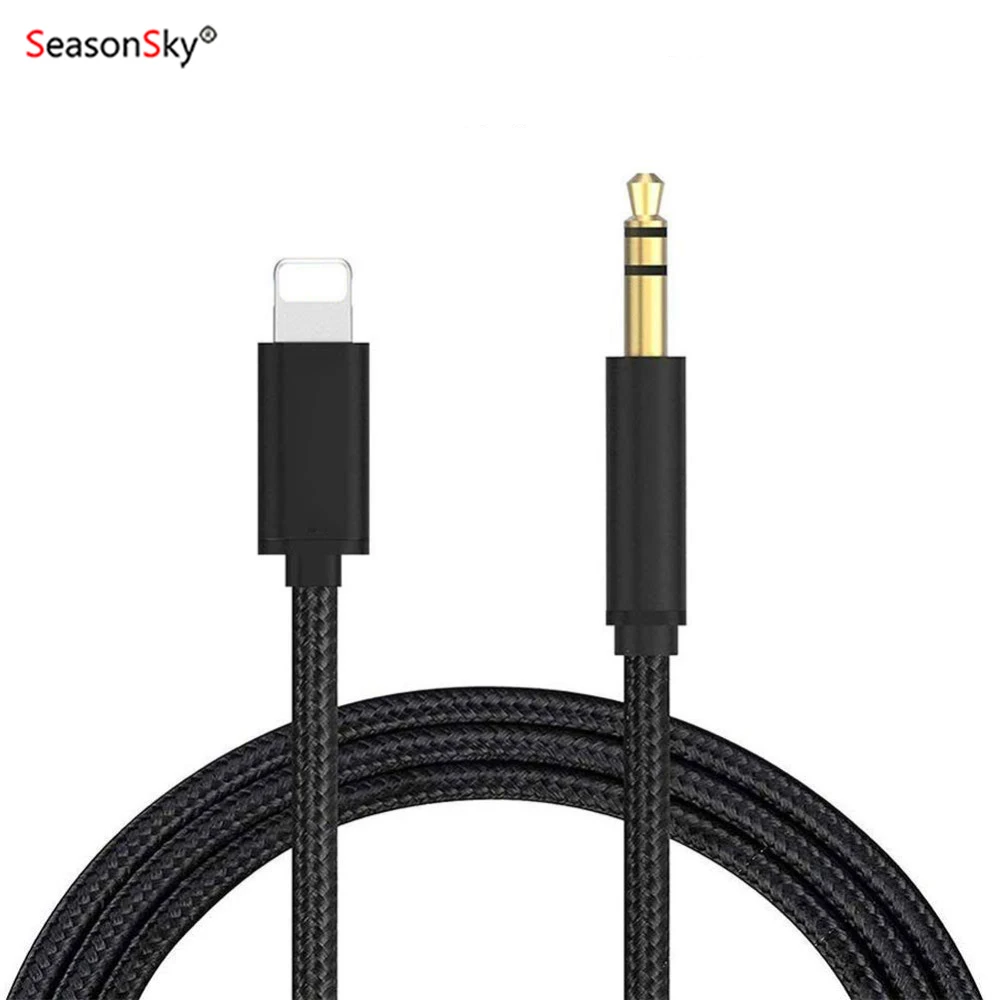 for iPhone 14 3.5mm Male Jack Audio AUX Adapter Cable