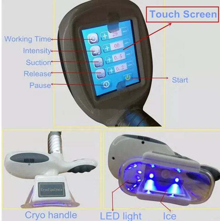 
Weight loss rf cavitation cryo lipo laser slimming machine with 2 cryo heads 