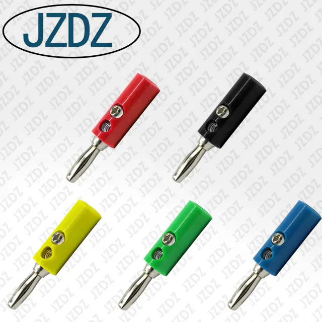 JZDZ J.10016 4mm banana plug,four blade weld type ,DIY, audio connector adaptor