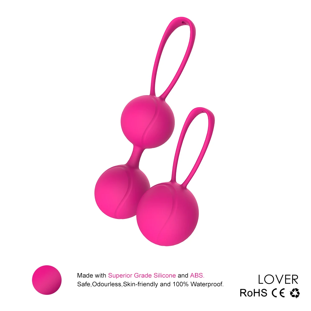 
Hot silicone orgasm ben wa balls women vagina weight kit double hip exercise vibrating kegel balls 