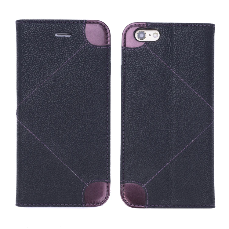 Honeydew melon pattern Rfid Blocking Carbon Fiber case pu leather flip cover for iPhone 7