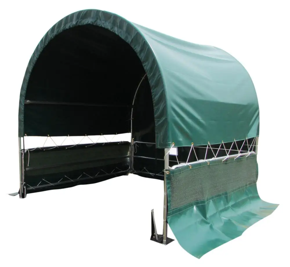 2x2m PVC Fabric Horse Stable Shelter for sales