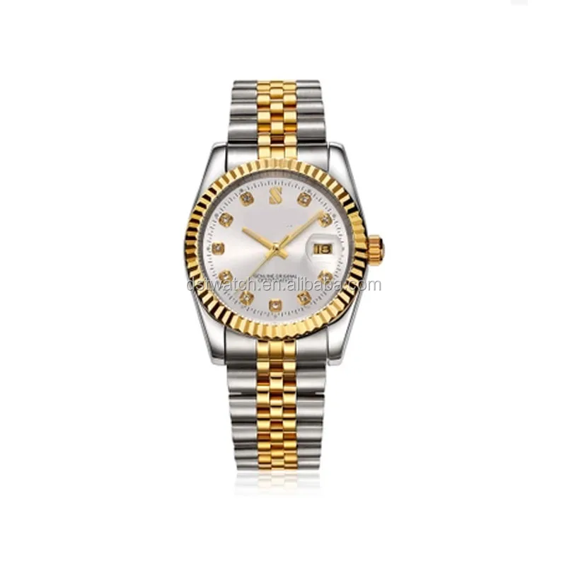 Classic waterproof machine male table with automatic leisure 18k gold watch fine steel waterproof watch