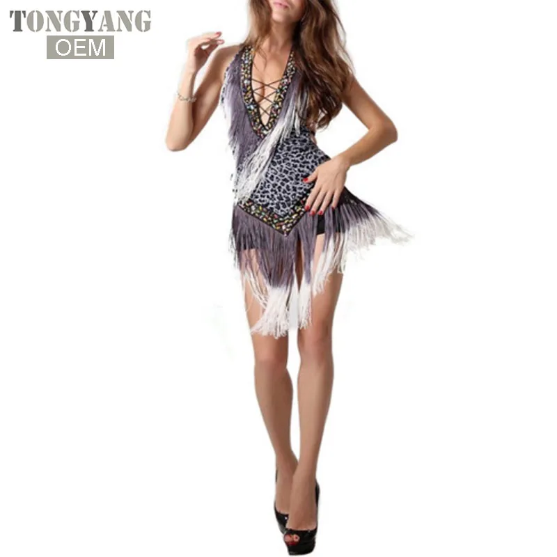 TONGYANG Sexy Cheap Latin Dance Dress Women Professional Latin Skirt Samba Dance Latin Salsa Dresses