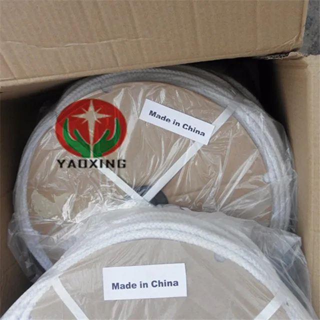 Glass Fiber or Stainless Steel Reinforced Aluminium Silicate Fiber Ceramic Fiber Cloth Yarn Tape Rope
