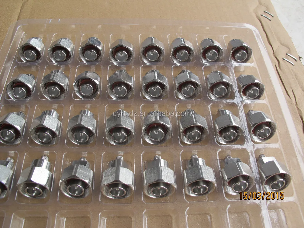 RF connector Mini din (4.1/9.5 type ) male plug for 1/2 superflex cable 4.1/9.5 connector