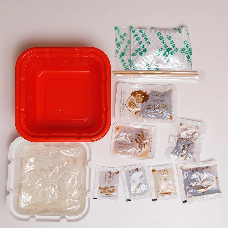 china hot spicy egg noodles self heating noodles konjac pearl packaging