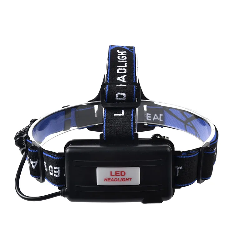 Jialitte H015 Super Bright 3W Rechargeable 2 Lights Camping Headlights XPE Q5 White + Blue 4 Mode ZoomableLED Headlamp