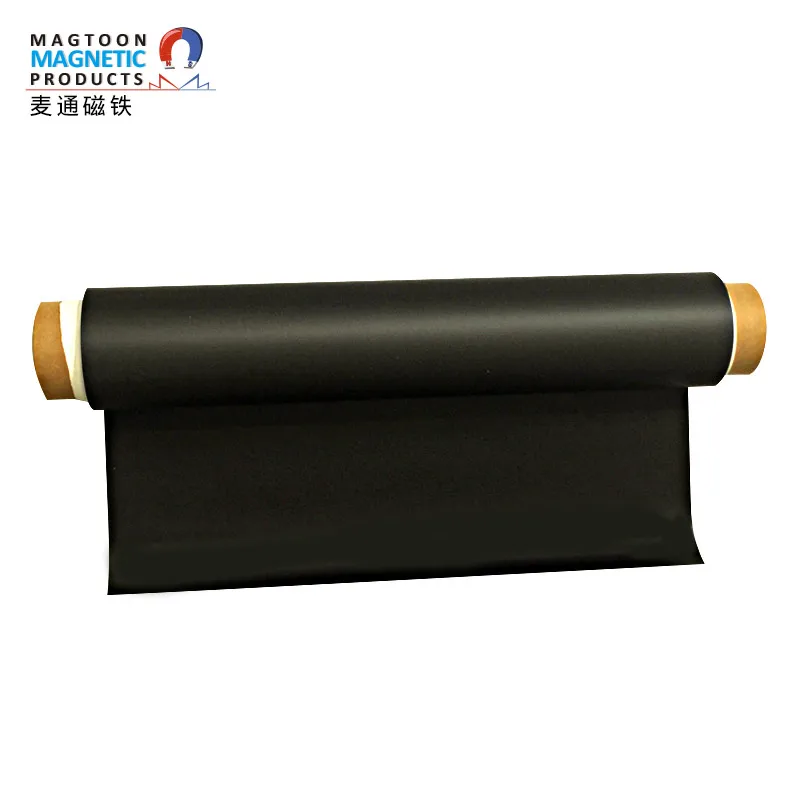 Magnetic rubber roll  isotropic rubber magnetic roll  Double-sided adhesive is attached to the rubber magnetic sheet