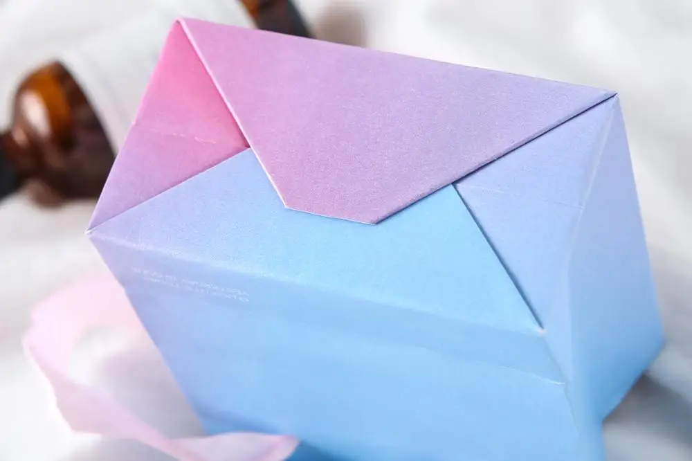 Wholesale ins pink blue gradient jewelry box  and jewelry bag