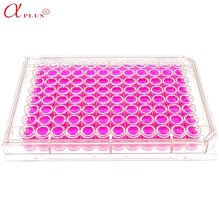 Laboratory Plastic 96wells Disposable Tissue Cell Culture Plate Supplies
