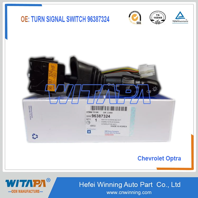 manufacture top quality car spare parts turn signal switch 96387324 used for GM Chevrolet Optra 1.6L