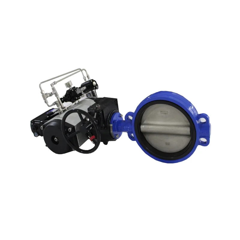 
12 Inch DN300 150LB Rortork Pneumatic Actuator YTC Positioner EPDM/PTFE Rubber Seal Concentric Butterfly Valve 