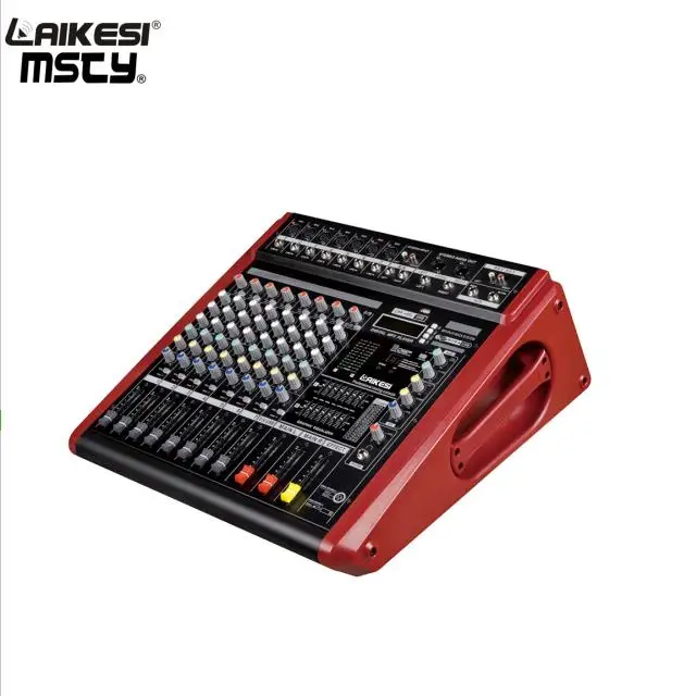 DMR806D LAIKESI music mixer for speaker dj Mixer Controller with amplifier power 8channels