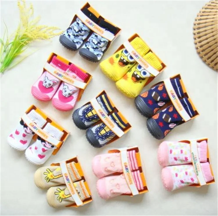 Wholesale Rubber Bottom Socks Baby Shoe Socks With Rubber Sole