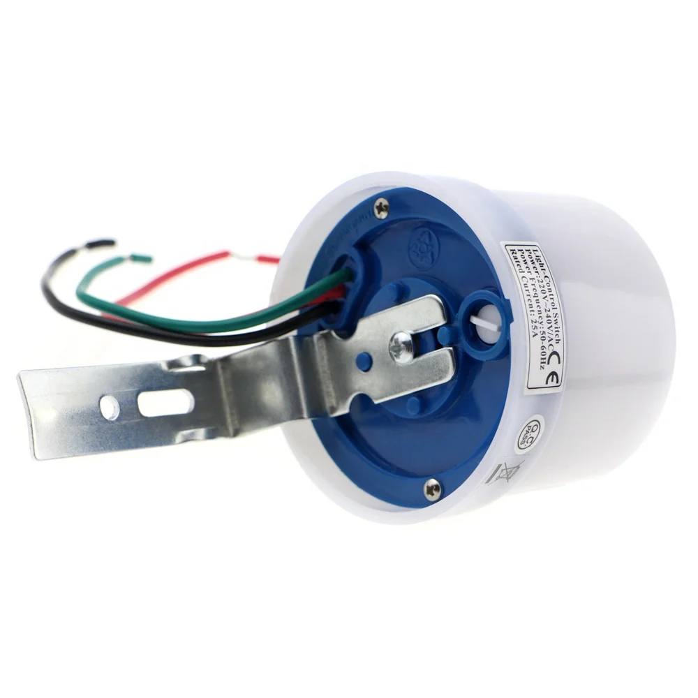 25A Dusk to Dawn Automatic Photocell Light Sensor Detector Switch Lights Lamp Controller AC220-240V