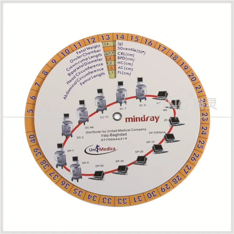 Customized Standard medical due date pregnancy calculator wheel
