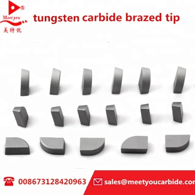 
Power Tool Parts tungsten carbide brazed tips from Zhuzhou 