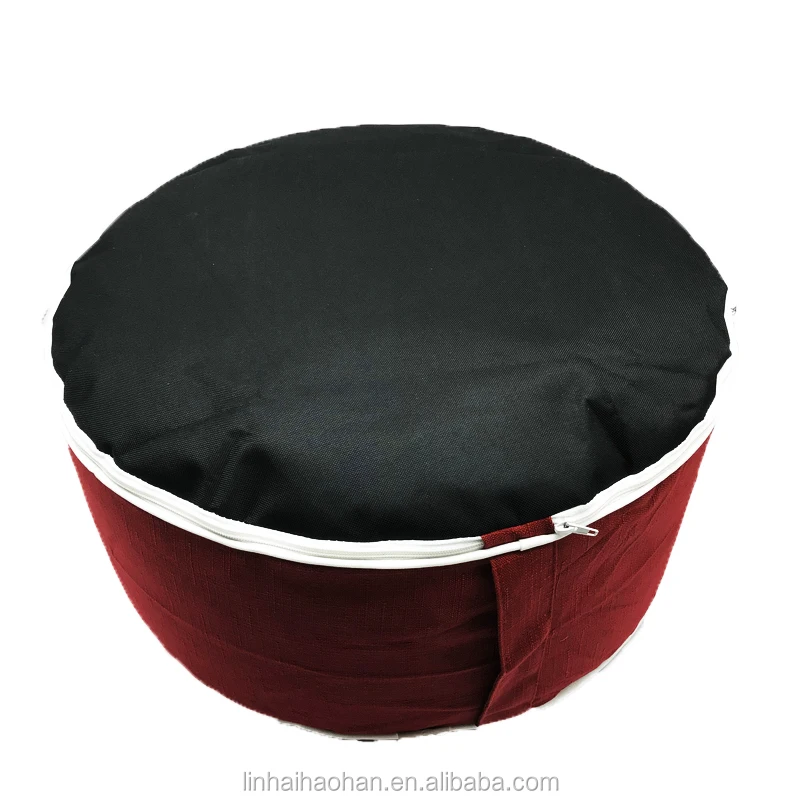 Printed color customized support adjustable inflatable ottoman