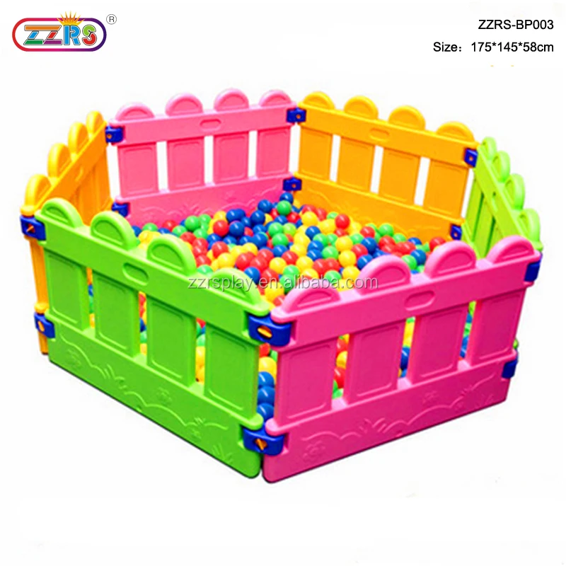 easy assemble low price multi color plastic kids playground fence
