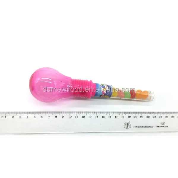 Cheap Plastic Light Bulb Toy Candy with Light