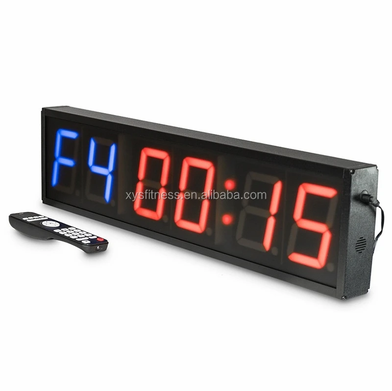 
6 digit 4 inch LED Interval fitness Repeating digital timer 