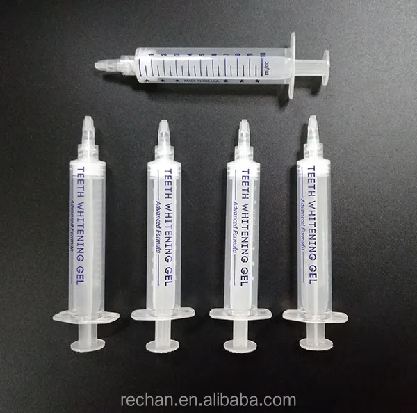 Private label empty 10ml teeth whitening gel syringes