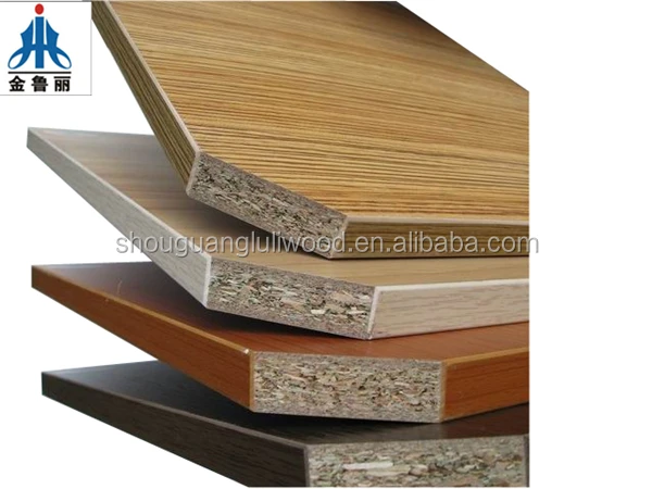 High quality E0 grade Melamine faced chipboard/partical board for furniture from luli
