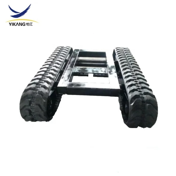 Expandable rubber tracked undercarriages for exploration machine crawler spider lift crane robot