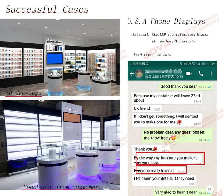 Mobile Shop Counter/Mobile Phone Store Furniture/Cell Phone Retail Store Furniture