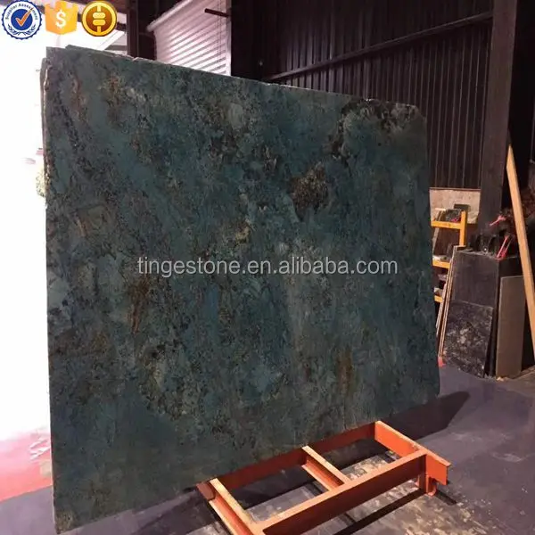 Идеальная Фантазийная синяя гранитная плита для дизайна стен