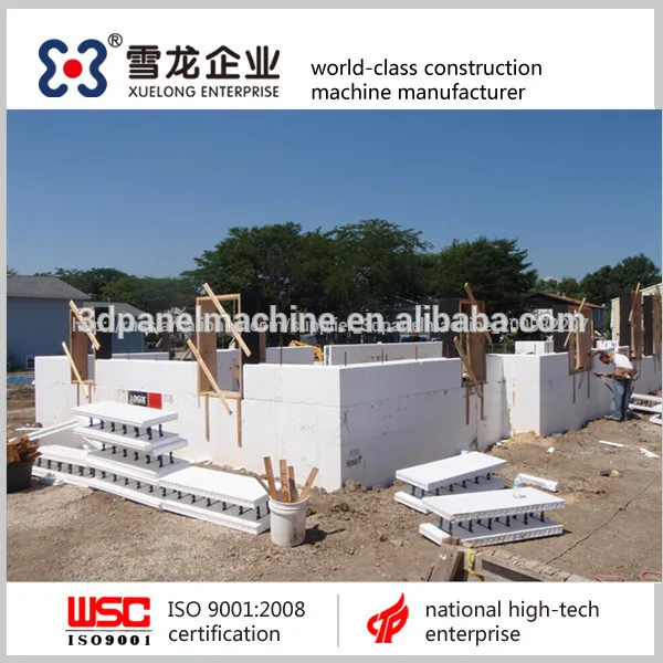 Icf блока машина/мкф панели машины/изолированный пенобетона блок машины