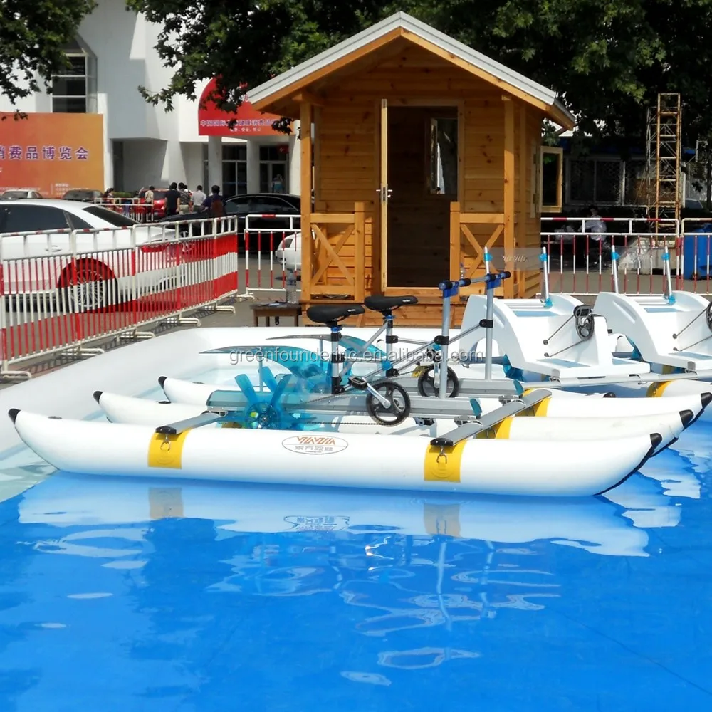CE PVC Pontoons Aluminum Water Bike Sea Bikes for sale