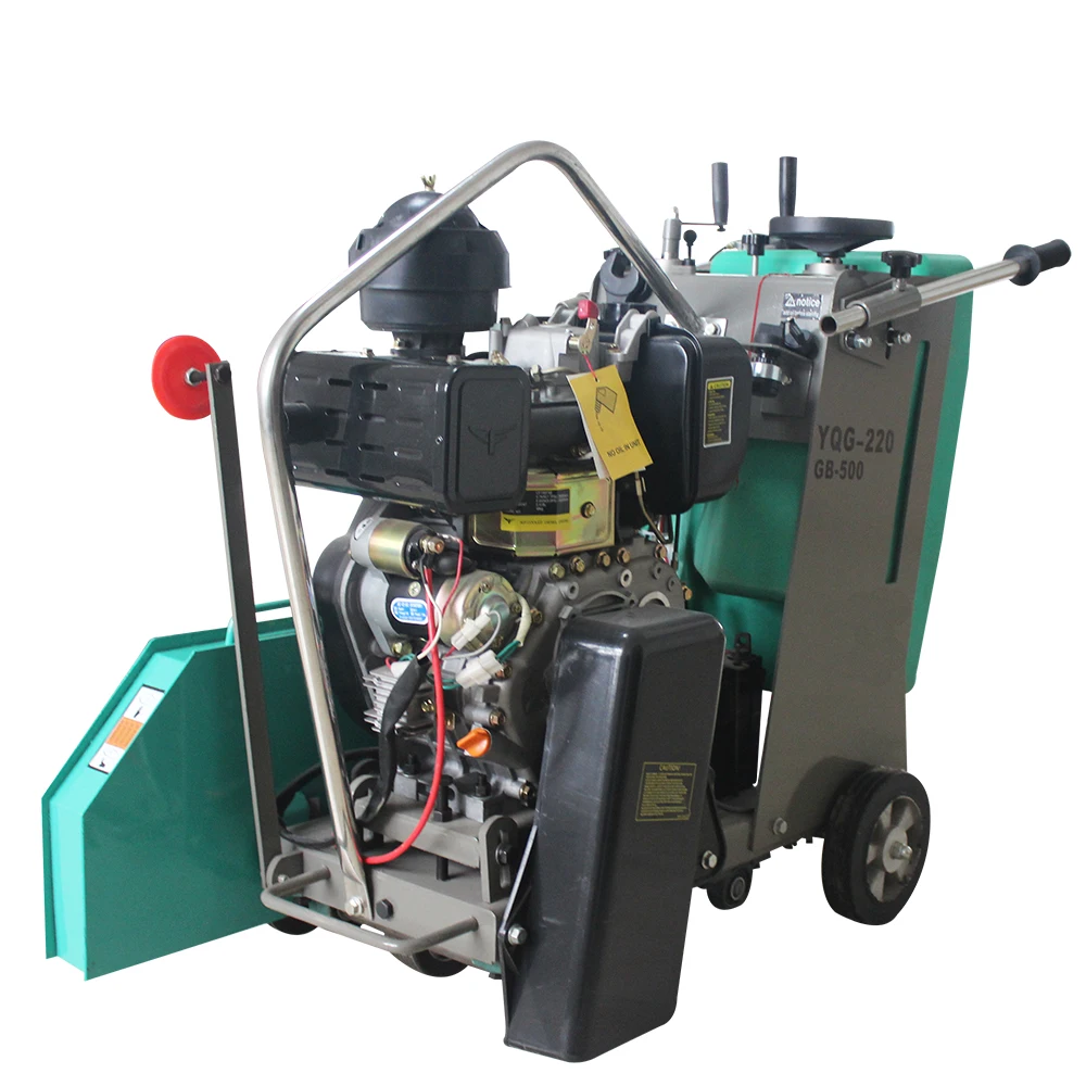 Q500F 180 мм Глубина дороги пол бетонная Пила резки асфальт резак для строительной техники