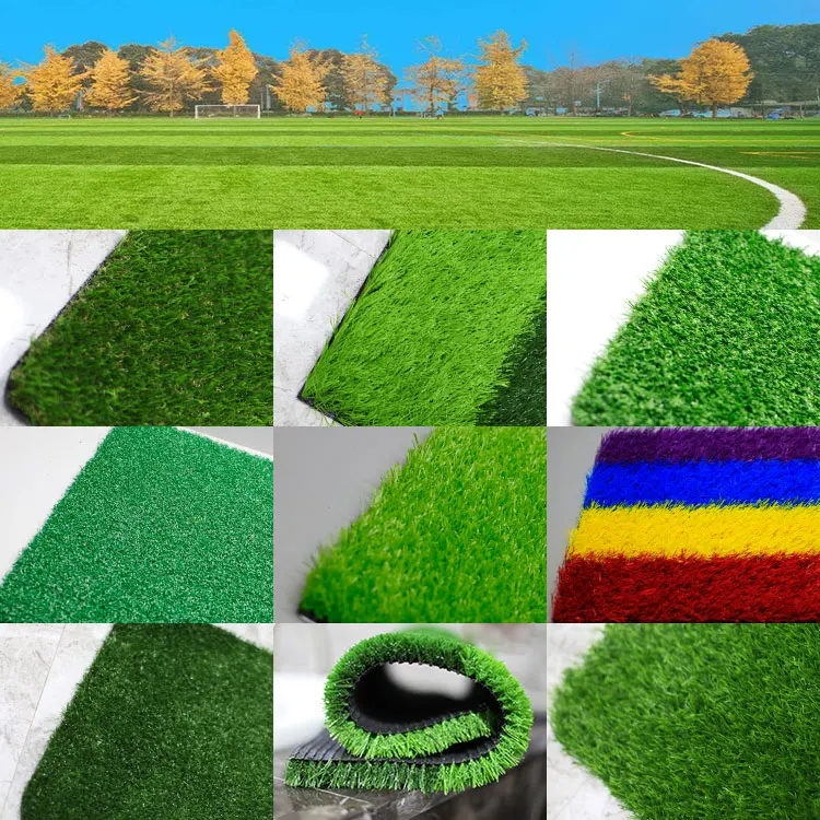 
high quality 55mm stadium sports flooring field non infill carpet mat mini turf synthetic football artificial grass 