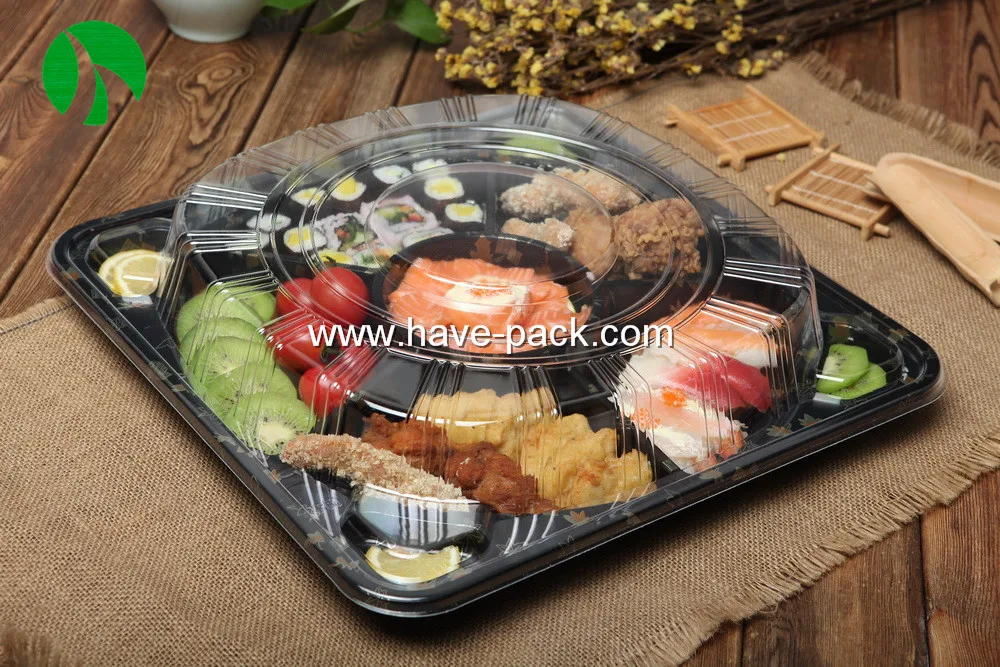 Harvest SR-11 large party food packaging 5-compartments plastic tray