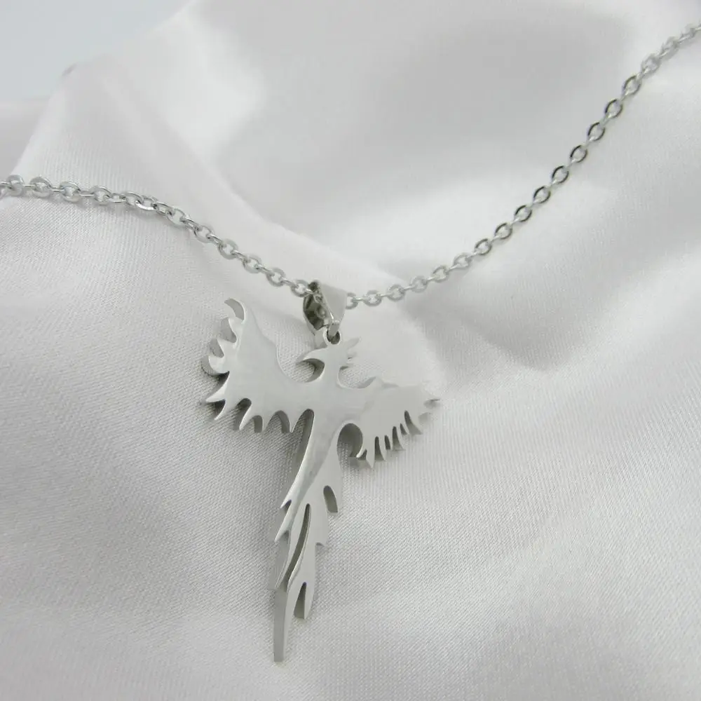 2019 new high quality stainless steel Phoenix Bird Firebird Pewter Pendant Necklace for men women
