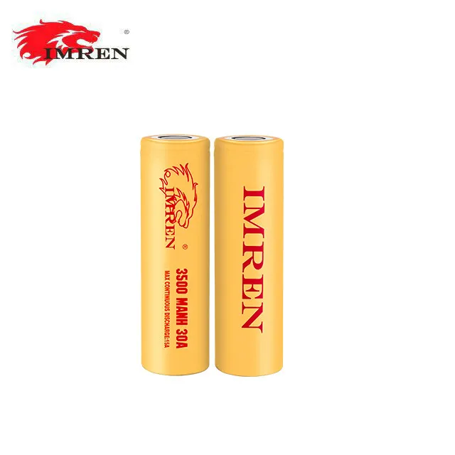 Battery wrap 18650 custom printed IMREN  30A Deep Cycle  imr batteries