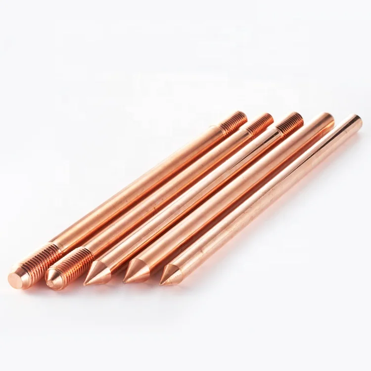 pure copper ground rod Earthing Rod For Electrical Utilities